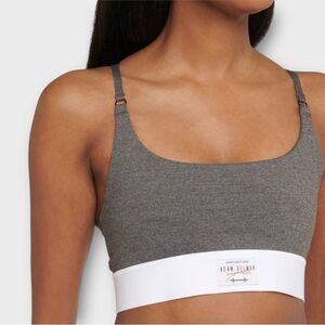 Adam Selman Sport Core Cami Foundation Sports Bra in Dark Heather Grey Women’s S